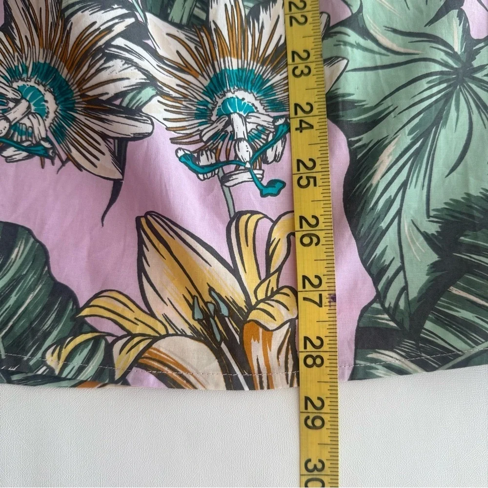 NWT J. Crew Women’s Tropical Print Dress in Pink and Green‎ Size XS